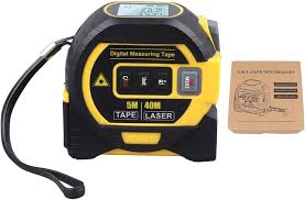 Mètre Ruban Numérique 2-en-1 (Ruban 5m | Laser 40m)