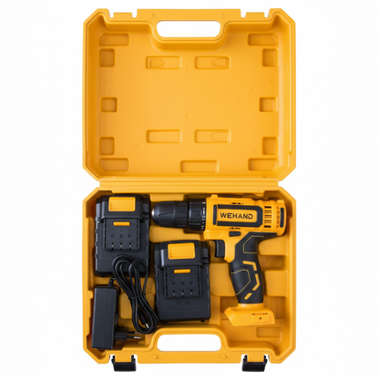 Perceuse-Visseuse Sans Fil WEHAND 18V - Kit Complet avec Batterie et Coffret