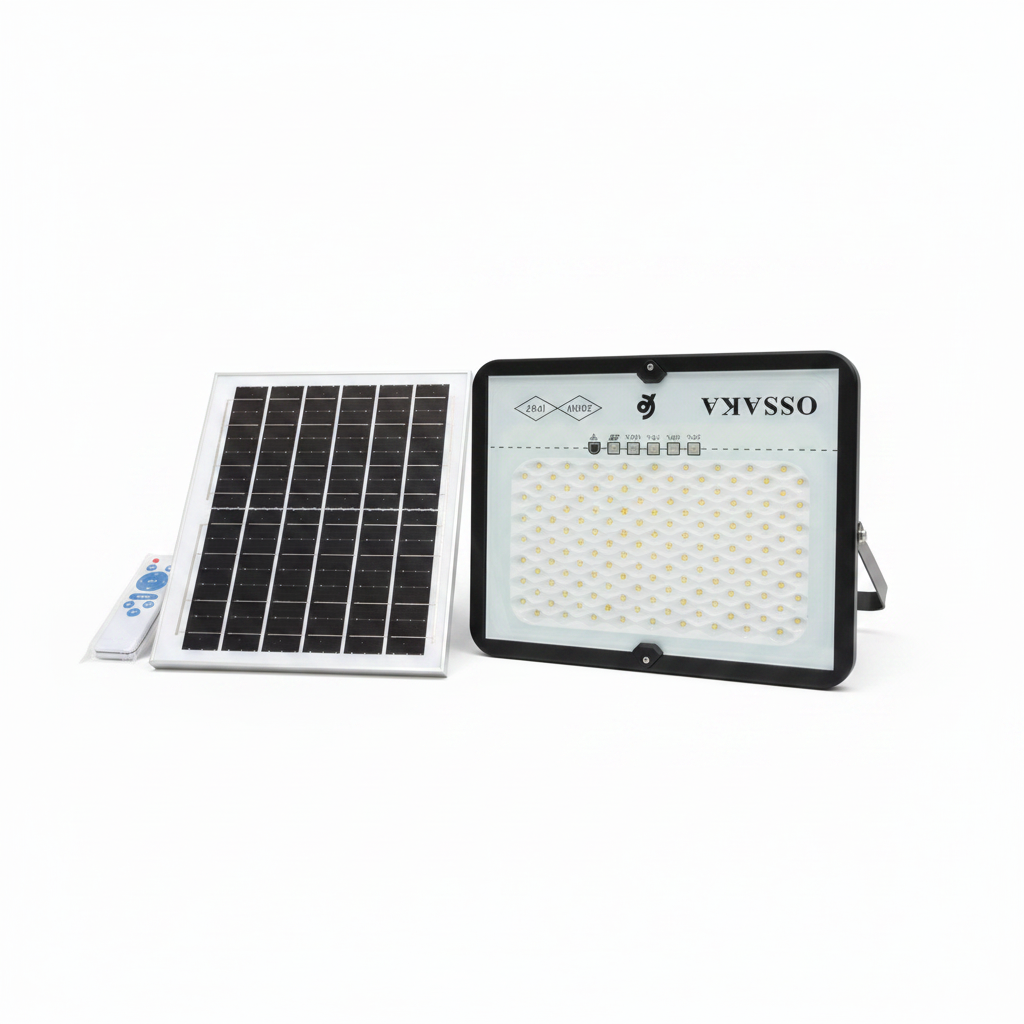 OSSAKA Solar Floodlight - White Background