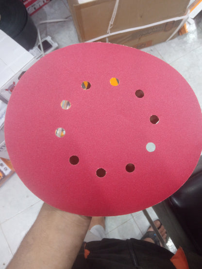 Face abrasive rouge disque Makute 215mm P150
