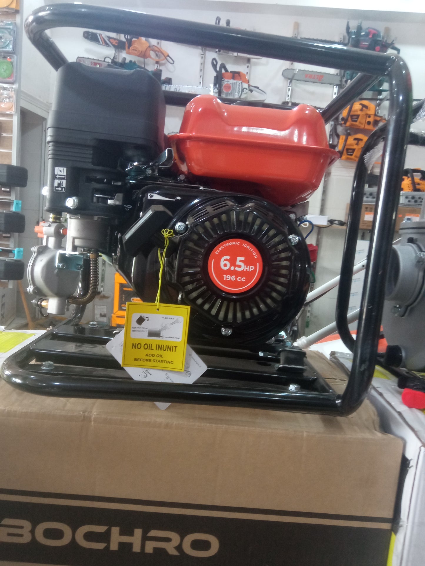 Motopompe BOCHRO 6.5HP 196cc démarreur électronique