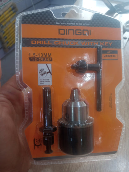 Mandrin de Perçage avec Clé DINGQI 1.5-13mm – 1/2-20UNF