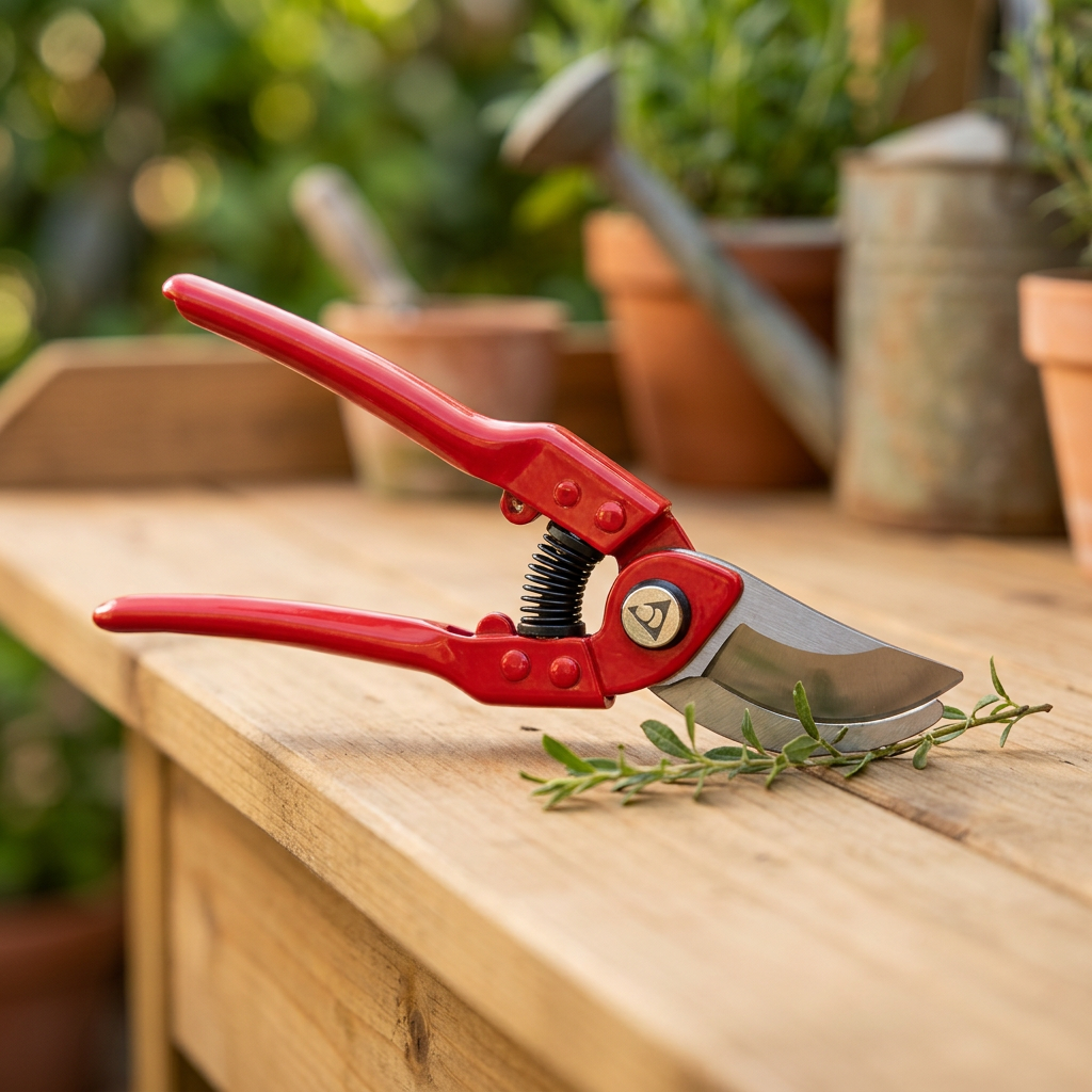 Sécateur Bellota en ambiance jardin