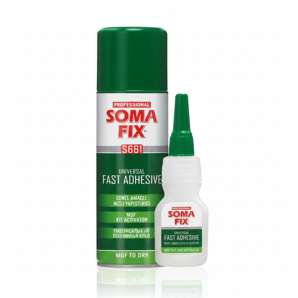SOMAFIX S661 — Colle Rapide Universelle + Activateur MDF | Kit 100ml + 25g
