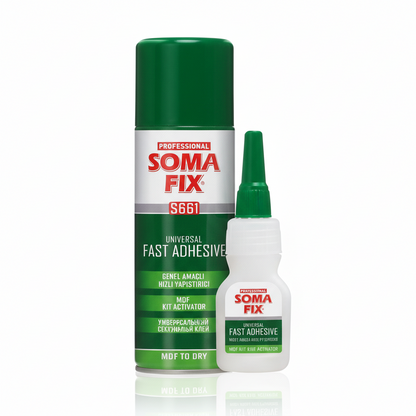 SOMAFIX S661 — Colle Rapide Universelle + Activateur MDF | Kit 100ml + 25g